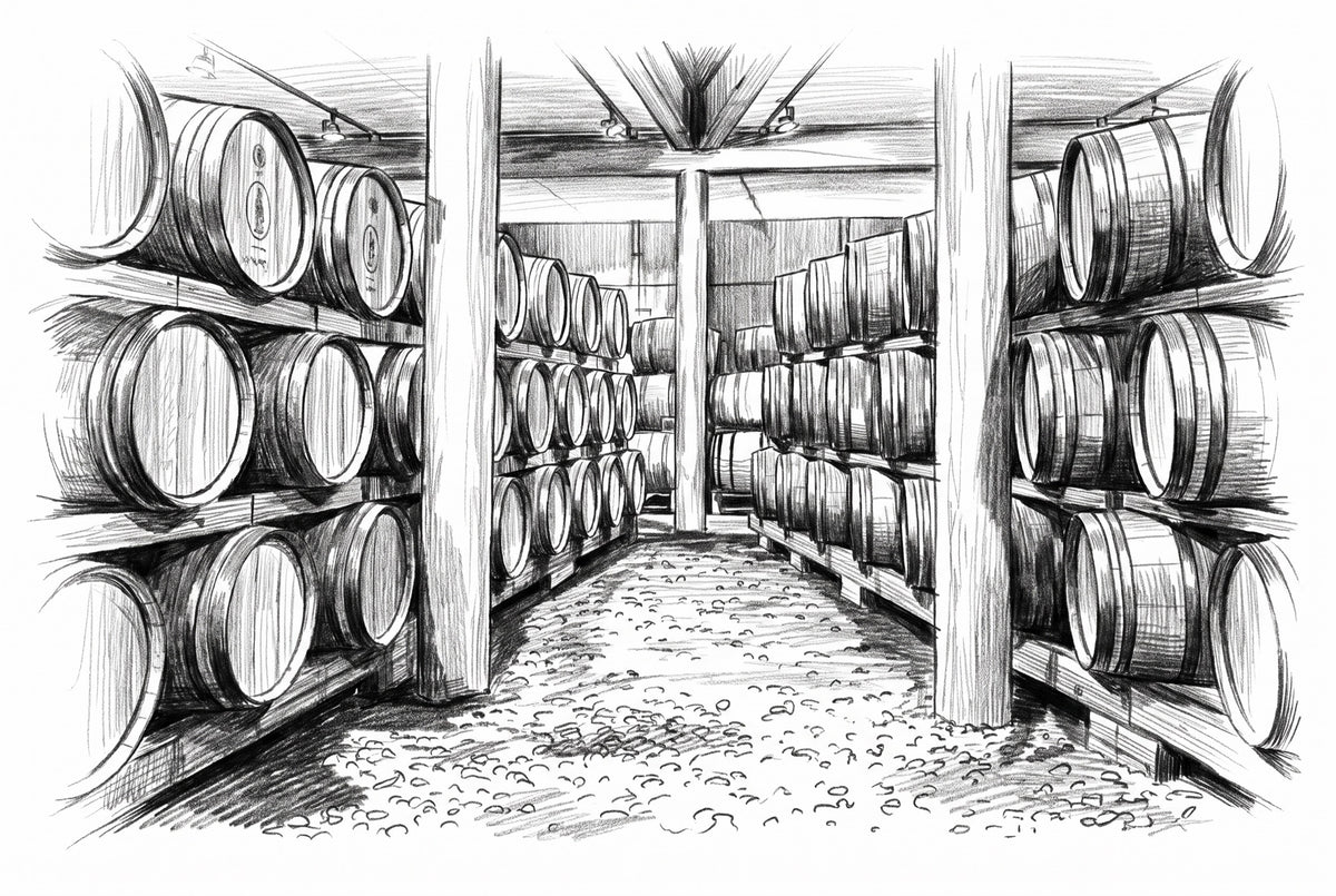 Arentz - illustratie wijnkelder Domaine de l'Arjolle