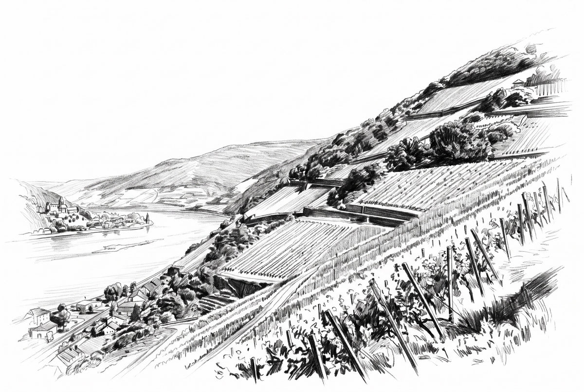 Arentz - illustratie wijngaard August Kesseler