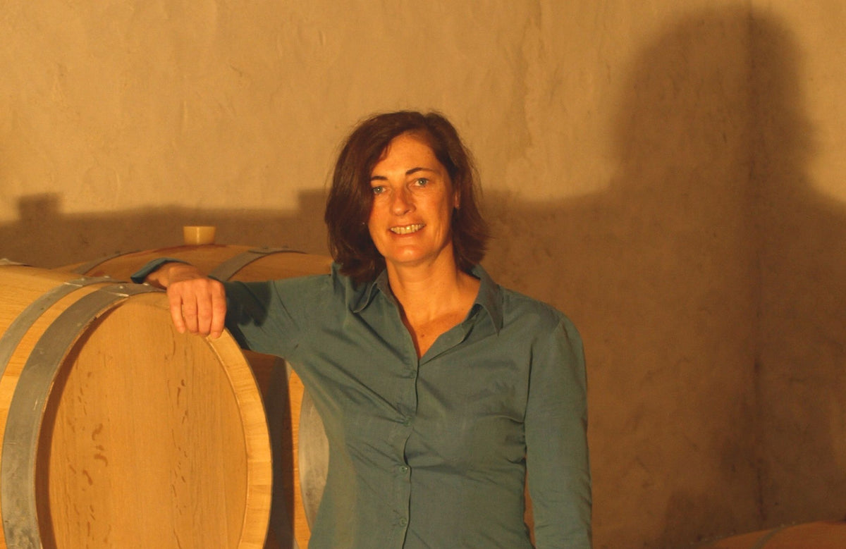 Cécile in de wijnkelder