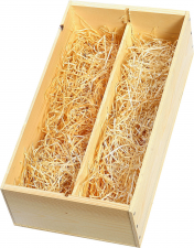 luxe houten cadeaukist 2 flessen